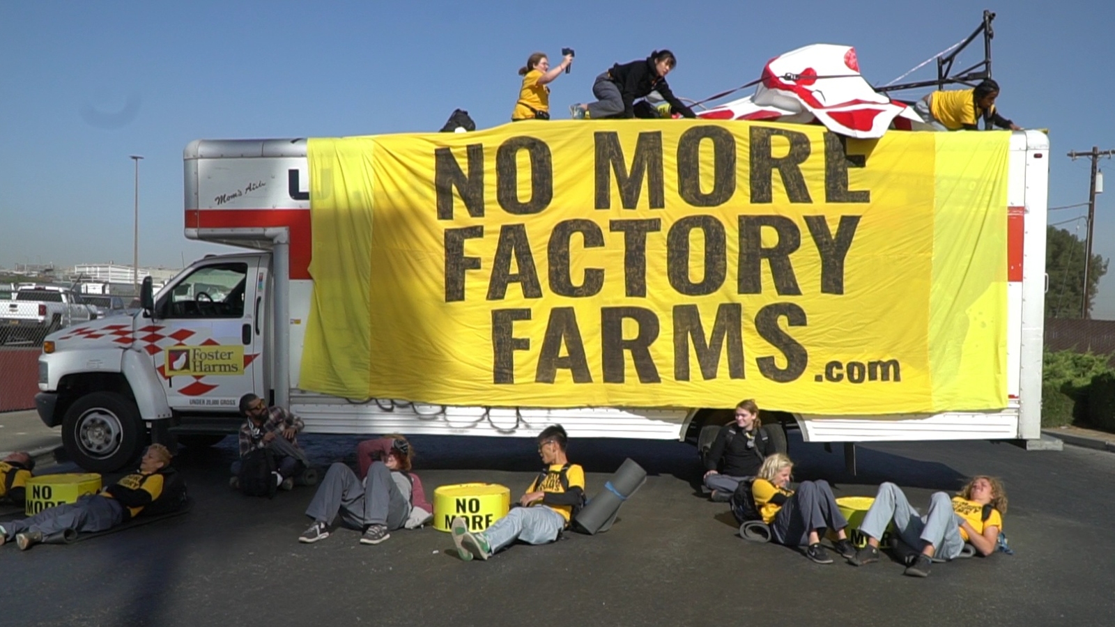 Protesters Block Slaughterhouse Which Supplies Poultry To Amazon And Chick-fil-A